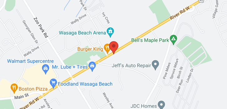 map of 535 RIVER RD W